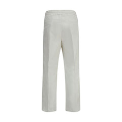 Brunello Cucinelli White Cotton Casual Pants