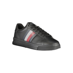 Tommy Hilfiger Black Polyurethane Men Sneaker