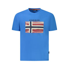 Napapijri Blue Cotton T-Shirt