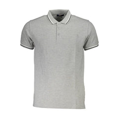 Cavalli Class Brown Cotton Men Polo Shirt