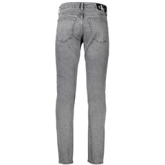 Calvin Klein Gray Cotton Men Jeans