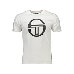 Sergio Tacchini White Cotton Men T-Shirt