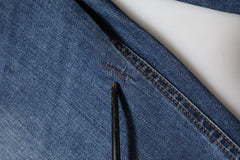 Dolce & Gabbana Blue Low Waist Cotton Skinny Denim Jeans