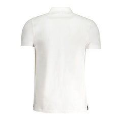 Cavalli Class Bianco Cotton Men Polo Shirt
