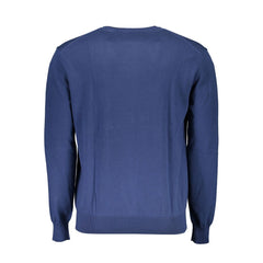 La Martina Blue Cotton Men's Sweater