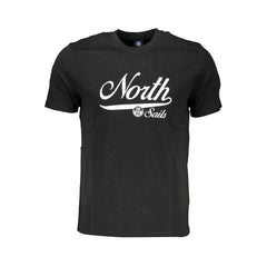 North Sails Black Cotton Men's T-Shirt