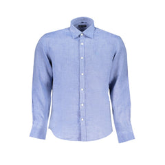 North Sails Blu Linen Men Shirt