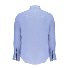 North Sails Blu Linen Men Shirt