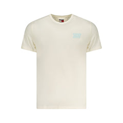 Tommy Hilfiger Beige Cotton Men T-Shirt