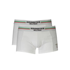 Aeronautica Militare White Cotton Men Boxer