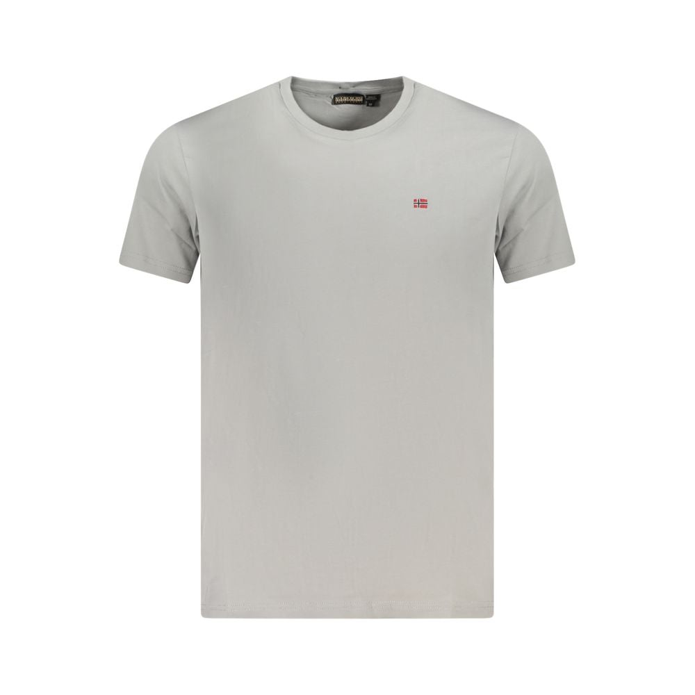 Napapijri Gray Cotton T-Shirt