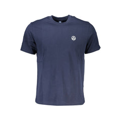 North Sails Blue Cotton Men T-Shirt