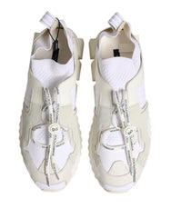 Dolce & Gabbana White Mesh Sorrento Trekking Sneakers Shoes