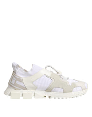 Dolce & Gabbana White Mesh Sorrento Trekking Sneakers Shoes