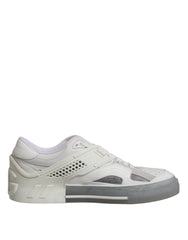 Dolce & Gabbana White Low Top DG Embossed Men Sneakers Shoes