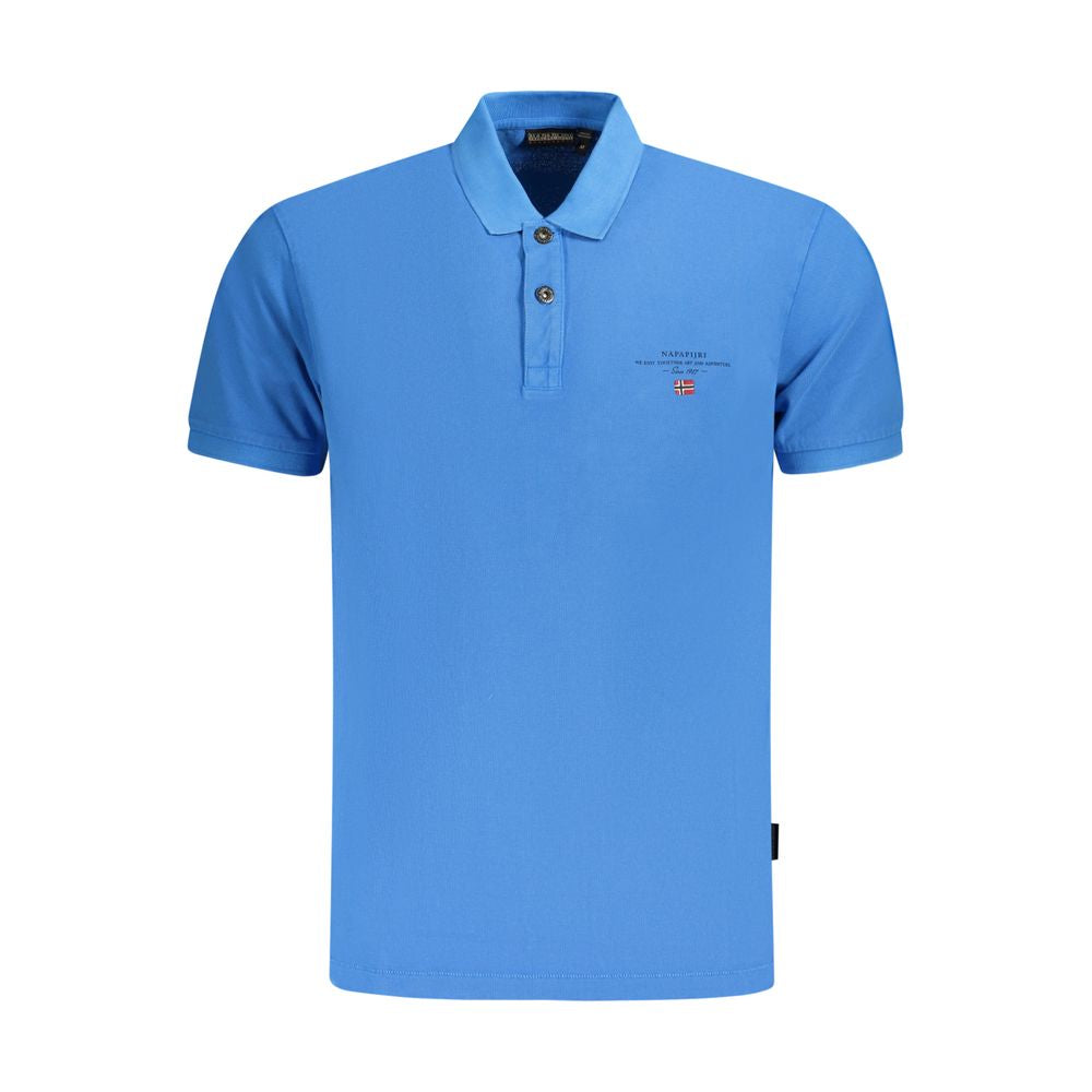 Napapijri Blue Cotton Polo Shirt