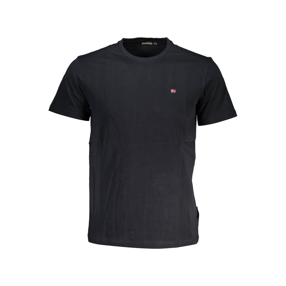 Napapijri Black Cotton T-Shirt