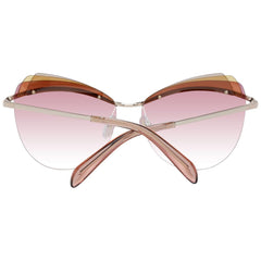 Emilio Pucci Gold Metal & Plastic Sunglasses