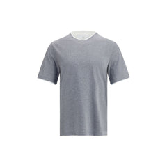 Brunello Cucinelli Gray Cotton T-Shirt