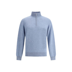 Brunello Cucinelli Light Blue Cashmere Cashmere Sweater