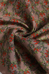 Dolce & Gabbana Brown Chilis Silk Square Men Foulard Scarf