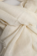 Dolce & Gabbana White Cashmere Neck Warmer Wrap Shawl Scarf