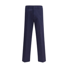 Prada Blue Cotton Chino Pants