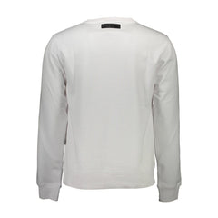 Plein Sport White Cotton Men Sweater