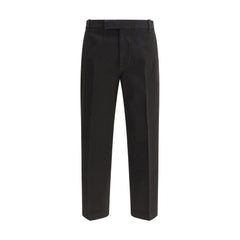 Thom Browne Black Cotton Dress Pants
