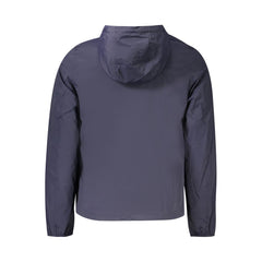 K-WAY Blue Nylon Men Jacket