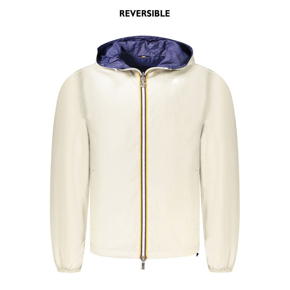 K-WAY Beige Nylon Men Jacket