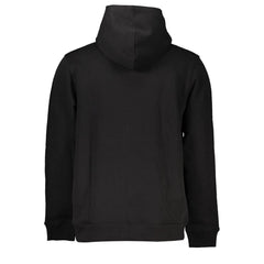 Tommy Hilfiger Black Cotton Men Sweater with Hood