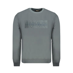 Napapijri Green Cotton Men Sweater