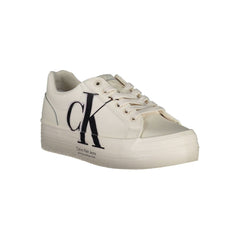 Calvin Klein White Polyester Sneaker