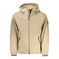 Napapijri Beige Recycled Polyester Men Jacket