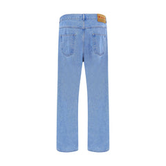 Marni Light Blue Cotton Straight-Leg Jeans