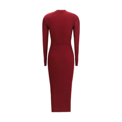 Self-Portrait Ribbed midi Dress