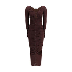 Self-Portrait Draped knit Dress