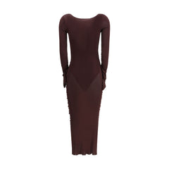 Self-Portrait Draped knit Dress