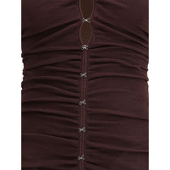 Self-Portrait Draped knit Dress
