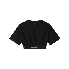 Comme Des Fuckdown Black Cotton Women T-Shirt