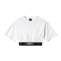 Comme Des Fuckdown White Cotton Women T-Shirt