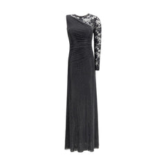 Self-Portrait Lace and rhinestone long Dress