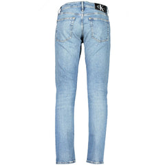 Calvin Klein Blue Cotton Jeans & Pant