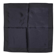 Dolce & Gabbana Dark Blue Silk Square Men Foulard Scarf