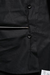 Dolce & Gabbana Black Cotton GOLD Long Sleeves Dress Shirt