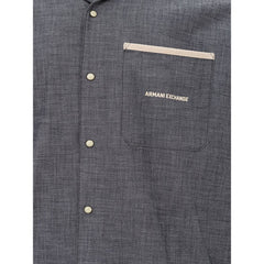 Armani Exchange Blue Denim Shirt