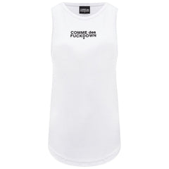 Comme Des Fuckdown White Cotton Women Top