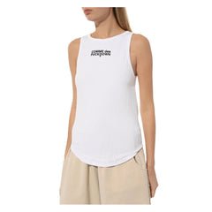 Comme Des Fuckdown White Cotton Women Top