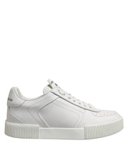Dolce & Gabbana White Miami Leather Low Top Men Sneakers Shoes